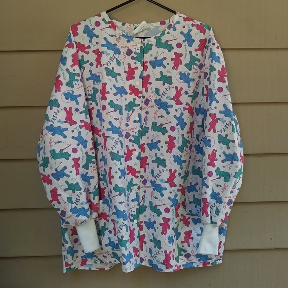 Vintage Tops - ๐$10 Vintage Bear Scrub Top Long Sleeve 3XL Vintage Tops - ๐$10 Vintage Bear Scrub Top Long Sleeve 3XL